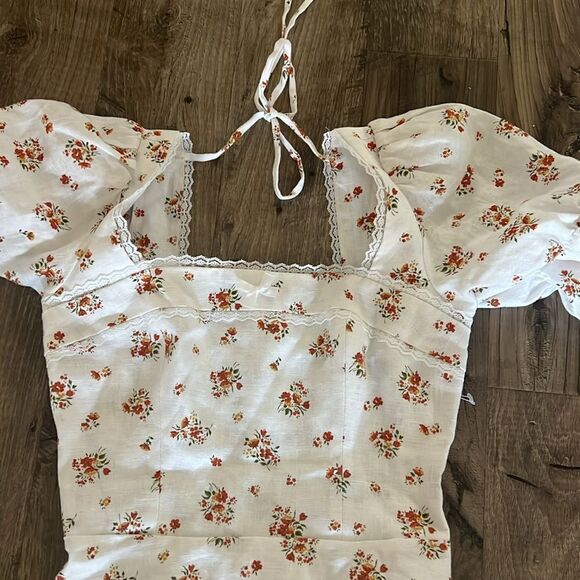 NWOT Reformation Evianna Linen Dress - Picture 3 of 5